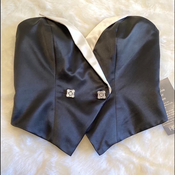 Hampton Nites Tops - Vintage NWT Hampton Nites Tuxedo Top !